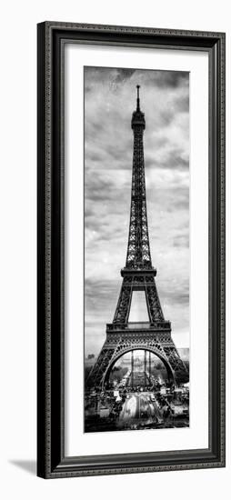 Instants of Paris B&W Series - Eiffel Tower, Paris, France-Philippe Hugonnard-Framed Photographic Print