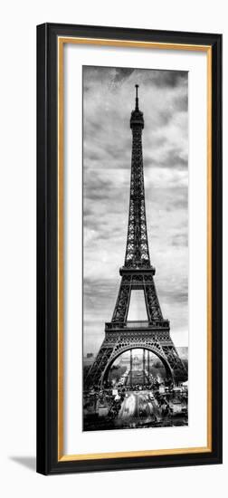 Instants of Paris B&W Series - Eiffel Tower, Paris, France-Philippe Hugonnard-Framed Photographic Print