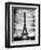 Instants of Paris B&W Series - Eiffel Tower, Paris, France-Philippe Hugonnard-Framed Art Print