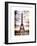 Instants of Paris Series - Eiffel Tower, Paris, France - White Frame and Full Format-Philippe Hugonnard-Framed Art Print