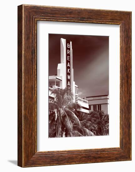 Instants of Series - Art Deco Architecture of Miami Beach - The Esplendor Hotel Breakwater-Philippe Hugonnard-Framed Photographic Print