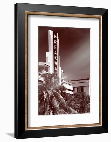 Instants of Series - Art Deco Architecture of Miami Beach - The Esplendor Hotel Breakwater-Philippe Hugonnard-Framed Photographic Print