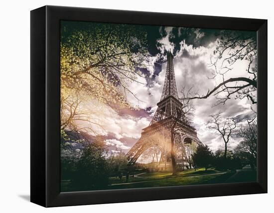 Instants of Series - Eiffel Tower - Paris, France-Philippe Hugonnard-Framed Premier Image Canvas