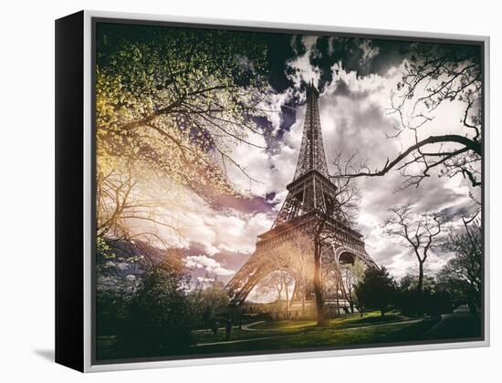 Instants of Series - Eiffel Tower - Paris, France-Philippe Hugonnard-Framed Premier Image Canvas