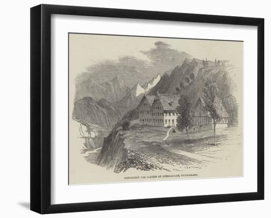 Institution for Cretins at Interlacken, Switzerland-null-Framed Giclee Print