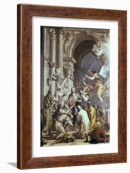 Institution of the Eucharist-Giovanni Battista Tiepolo-Framed Art Print