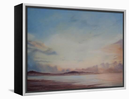 Instow Beach, Separation of the tide, 2014-Antonia Myatt-Framed Premier Image Canvas