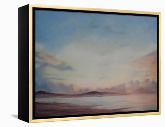 Instow Beach, Separation of the tide, 2014-Antonia Myatt-Framed Premier Image Canvas