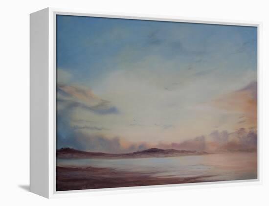 Instow Beach, Separation of the tide, 2014-Antonia Myatt-Framed Premier Image Canvas