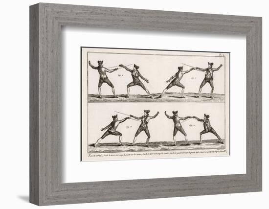 Instruction in the Art of Fencing. 2 of 9-null-Framed Photographic Print