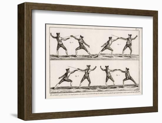 Instruction in the Art of Fencing. 2 of 9-null-Framed Photographic Print