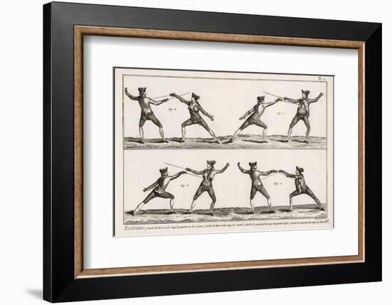 Instruction in the Art of Fencing. 2 of 9-null-Framed Photographic Print