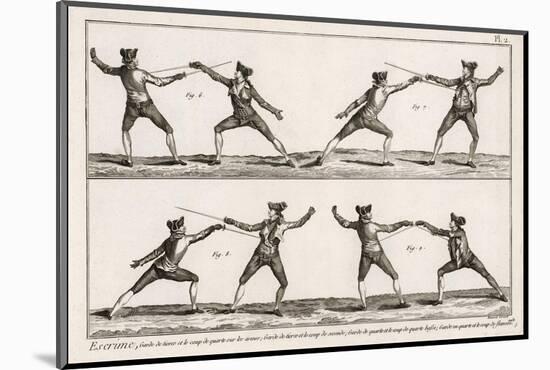 Instruction in the Art of Fencing. 2 of 9-null-Mounted Photographic Print