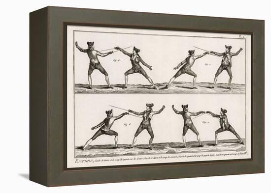 Instruction in the Art of Fencing. 2 of 9-null-Framed Premier Image Canvas