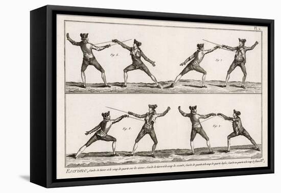 Instruction in the Art of Fencing. 2 of 9-null-Framed Premier Image Canvas