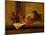 Instruments de musique et perroquet,1730-34 Musical instruments and a parrot. Canvas,117,5x73,4cm-Jean-Baptiste-Simeon Chardin-Mounted Giclee Print