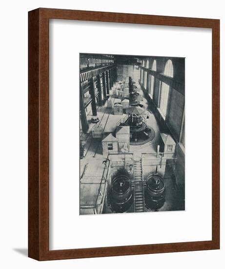 'Instruments of Power for the Rushing Waters of Niagara River', c1935-Unknown-Framed Photographic Print