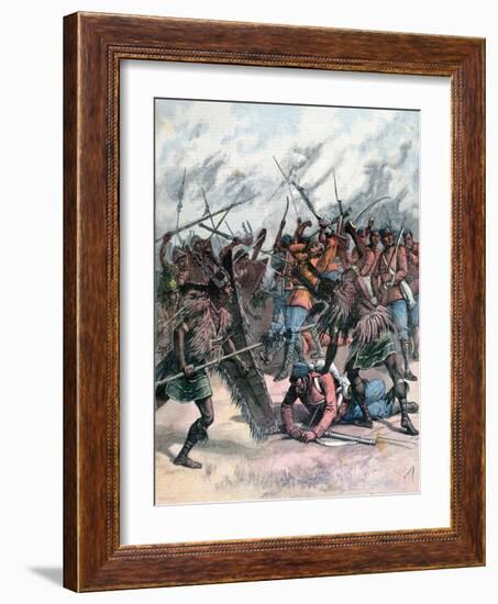 Insurrection in Manpur, India, 1891-Henri Meyer-Framed Giclee Print