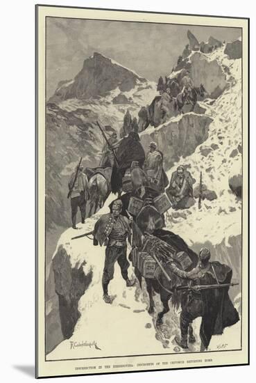 Insurrection in the Herzegovina, Insurgents of the Crivoscie Returning Home-Richard Caton Woodville II-Mounted Giclee Print