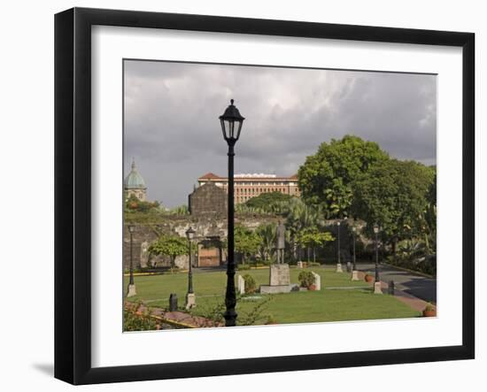 Intamuros City, Overview from the Fort Santiago, Manila, the Philippines, Southeast Asia-De Mann Jean-Pierre-Framed Photographic Print