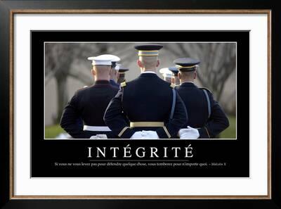 Integrite Citation Et Affiche D Inspiration Et Motivation Photographic Print Art Com