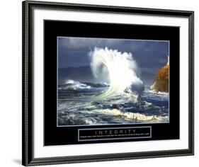 Integrity: Wave-null-Framed Art Print