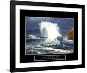 Integrity: Wave-null-Framed Art Print