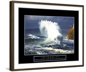 Integrity: Wave-null-Framed Art Print