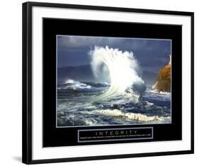 Integrity: Wave-null-Framed Art Print