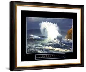 Integrity: Wave-null-Framed Art Print