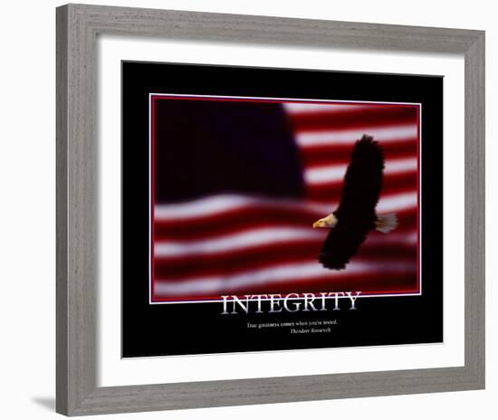 Integrity-null-Framed Art Print