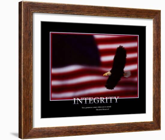 Integrity-null-Framed Art Print