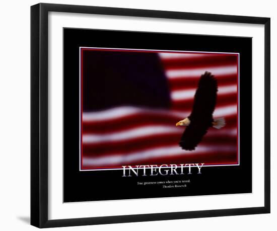 Integrity-null-Framed Art Print