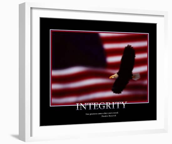 Integrity-null-Framed Art Print