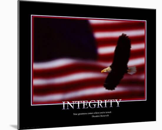 Integrity-null-Mounted Art Print