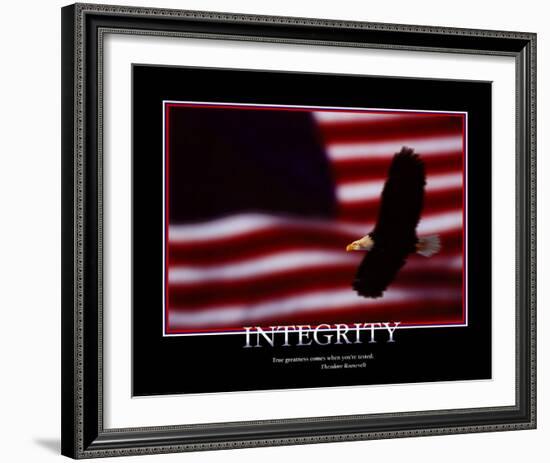 Integrity-null-Framed Art Print