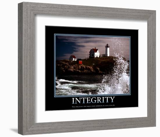 Integrity-null-Framed Art Print