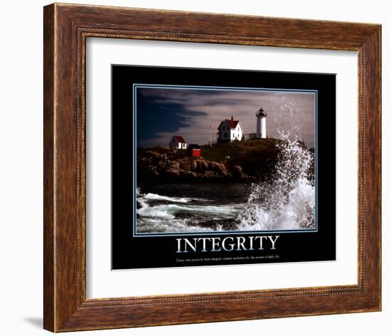 Integrity-null-Framed Art Print