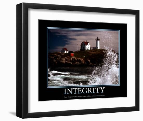 Integrity-null-Framed Art Print