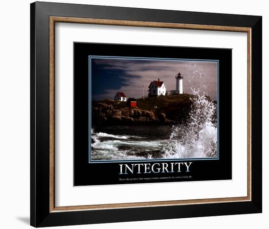 Integrity-null-Framed Art Print