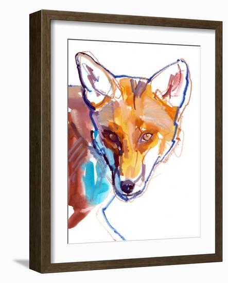 Intelligent Eyes, 2021, (mixed media on paper)-Mark Adlington-Framed Giclee Print