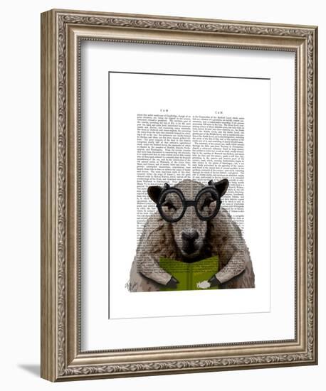 Intelligent Sheep-Fab Funky-Framed Art Print