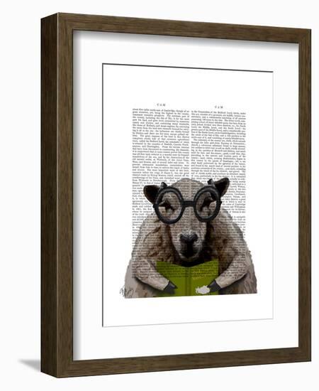 Intelligent Sheep-Fab Funky-Framed Art Print