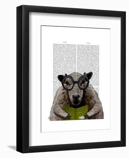 Intelligent Sheep-Fab Funky-Framed Art Print