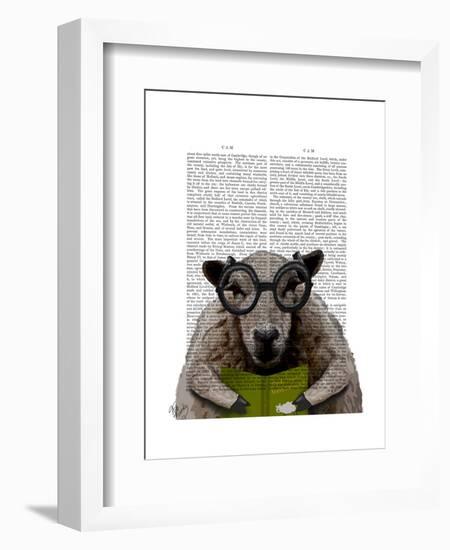 Intelligent Sheep-Fab Funky-Framed Art Print