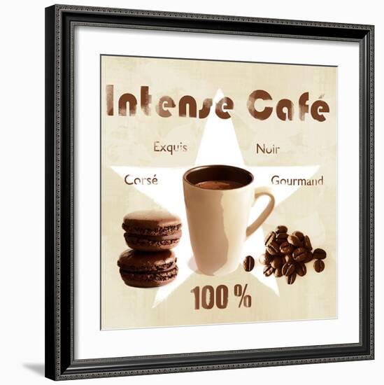 Intense coffee-Galith Sultan-Framed Art Print