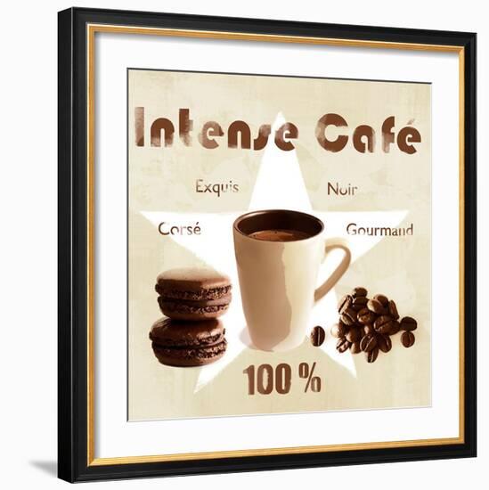 Intense coffee-Galith Sultan-Framed Art Print