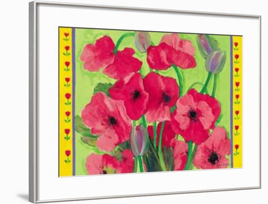 Intensiv Mohn-I^ Matthaus-Framed Art Print