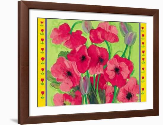 Intensiv Mohn-I^ Matthaus-Framed Art Print