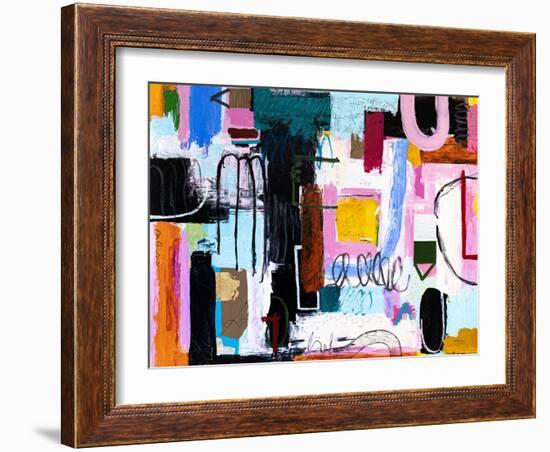 Intention pink-Hyunah Kim-Framed Art Print